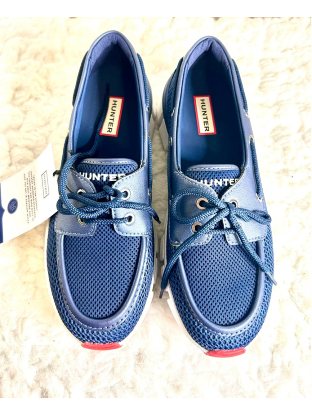 NIB Hunter Women's Sasa Mesh Slip-On Boat Shoes Size 8.5M